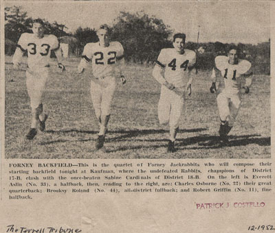 Forney Backfield